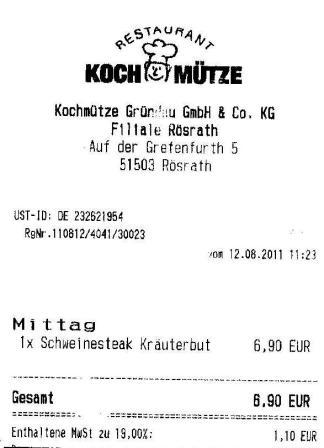 hihe Hffner Kochmtze Restaurant